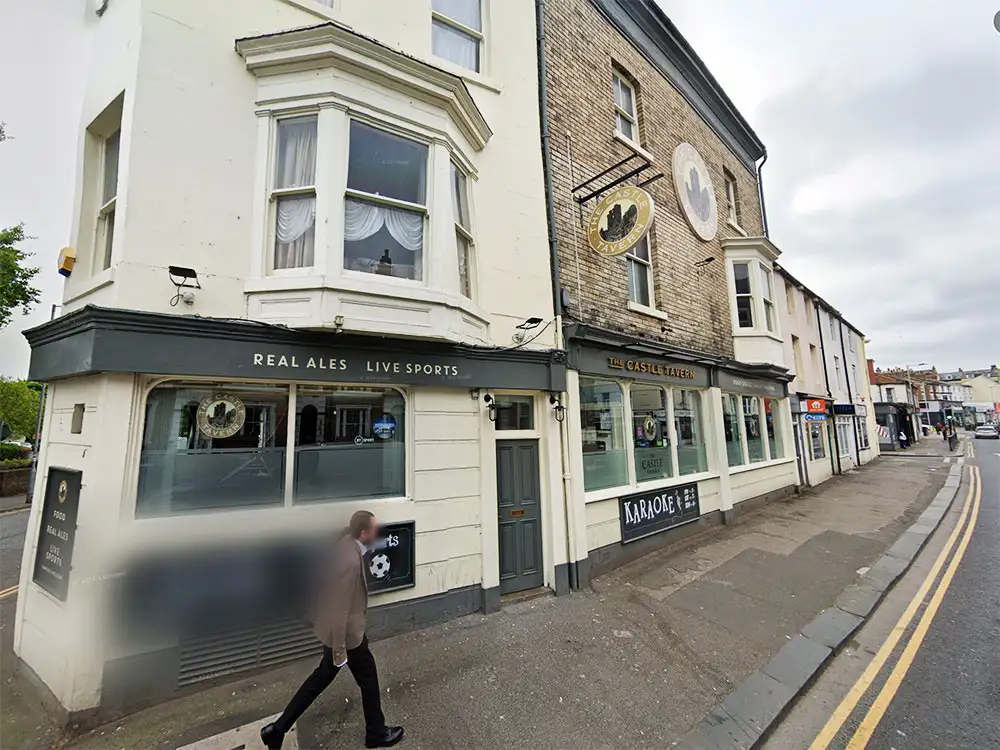 Woman pedestrian breaks ankle in collision with car outside Scarborough pub