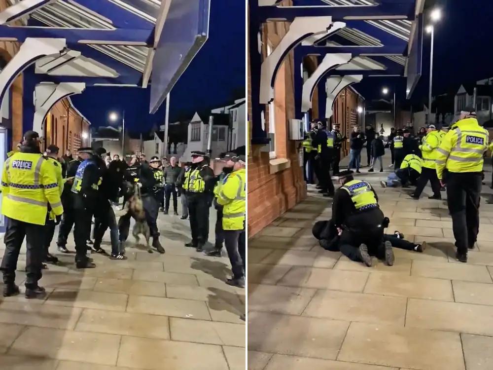 Six men and two boys arrested at York City match – but fans question police statement