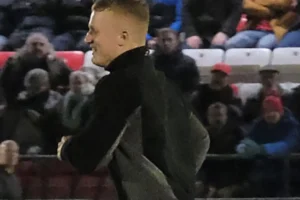 Police seek football fan who invaded pitch at Scarborough Athletic
