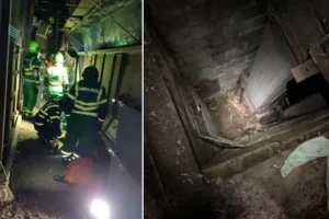 Updated: Emergency crews rescue man trapped in pit