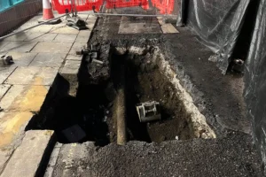 Pictures: Large hole opens up in historic York road – which is now closed to traffic