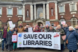 Watch: Save Our Libraries protest held in front of York Explore
