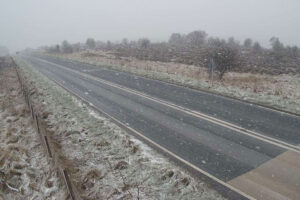 Snow causing difficult driving conditions in parts of North Yorkshire