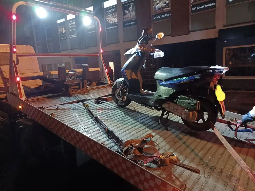 Gang stealing moped in York arrested after police chase