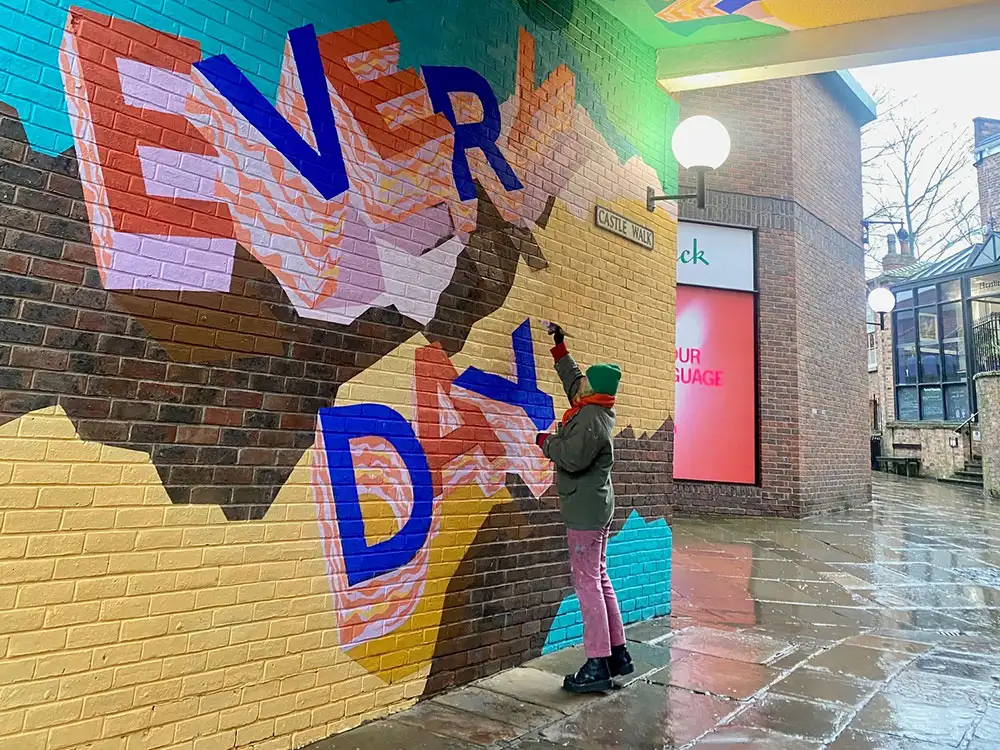Stunning new street art transforms York walkway