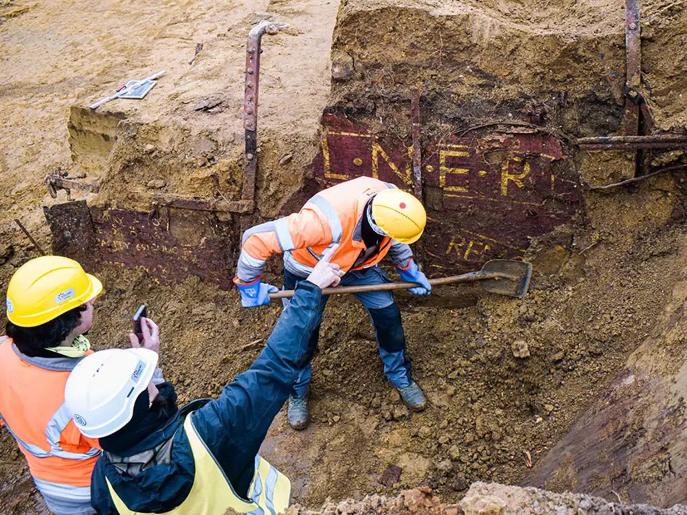 LNER train dug up in Belgium – 400 miles from the company’s York home