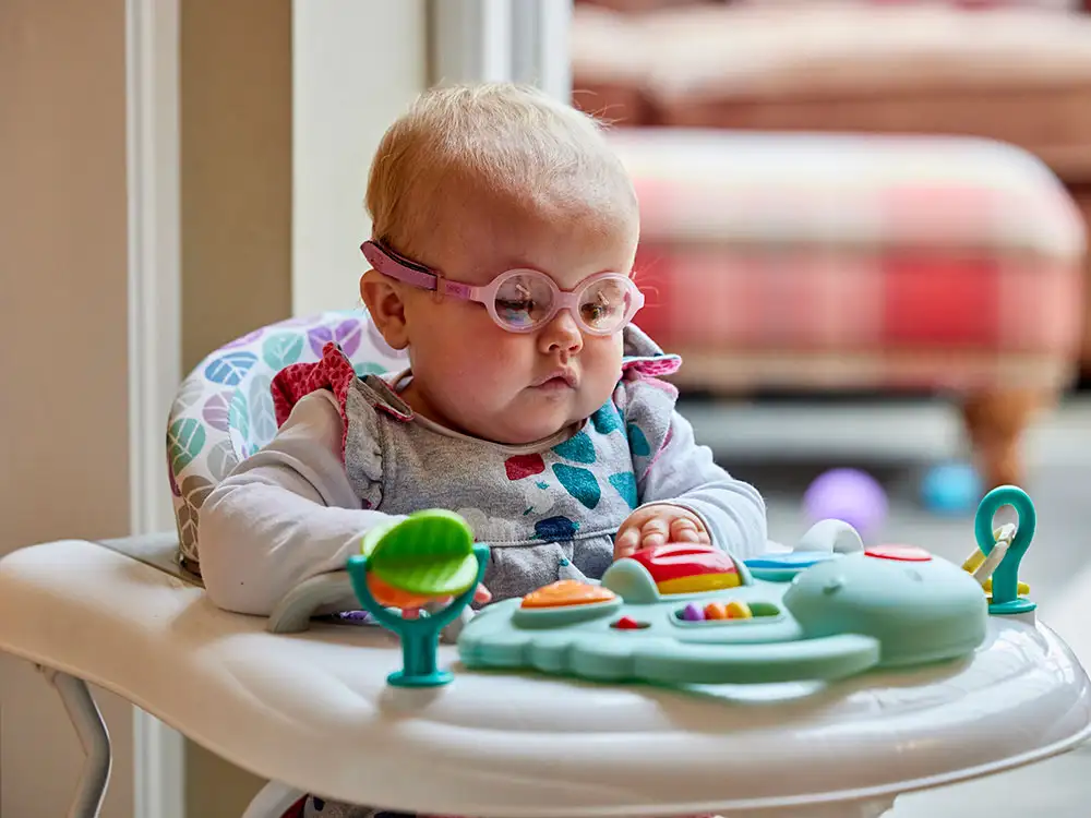 York girl born with no eyes ‘has changed our lives for the better’, say parents
