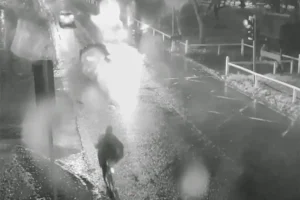 Watch: Driver ploughs into cyclist at York junction