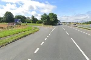 Driver suffers serious injuries after lorry crashes off the A64 into a tree
