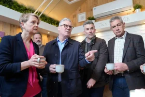 Keir Starmer hears about terrifying armed raid while campaigning near York