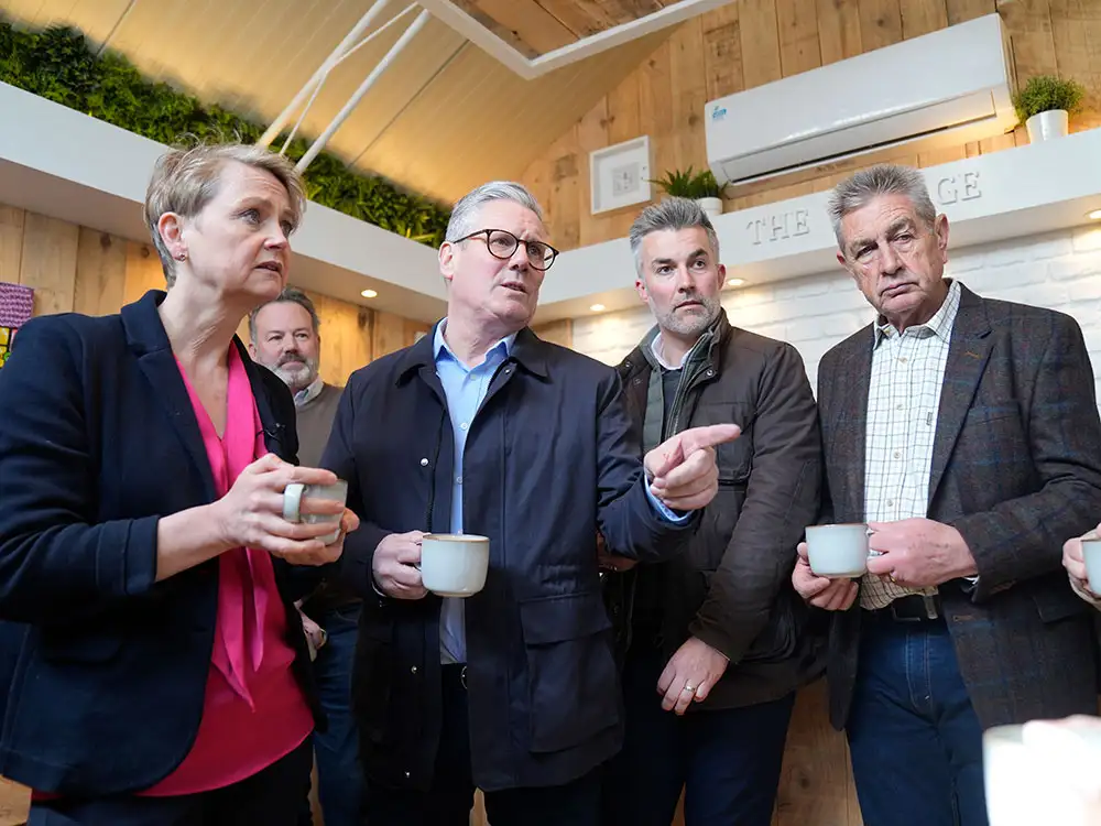 Keir Starmer hears about terrifying armed raid while campaigning near York