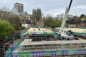 Huge crane towers over York Minster building project – now boosted by £500K donation