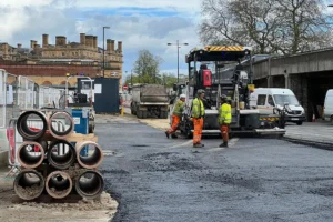 Pictures: The new road being constructed through York Station car park