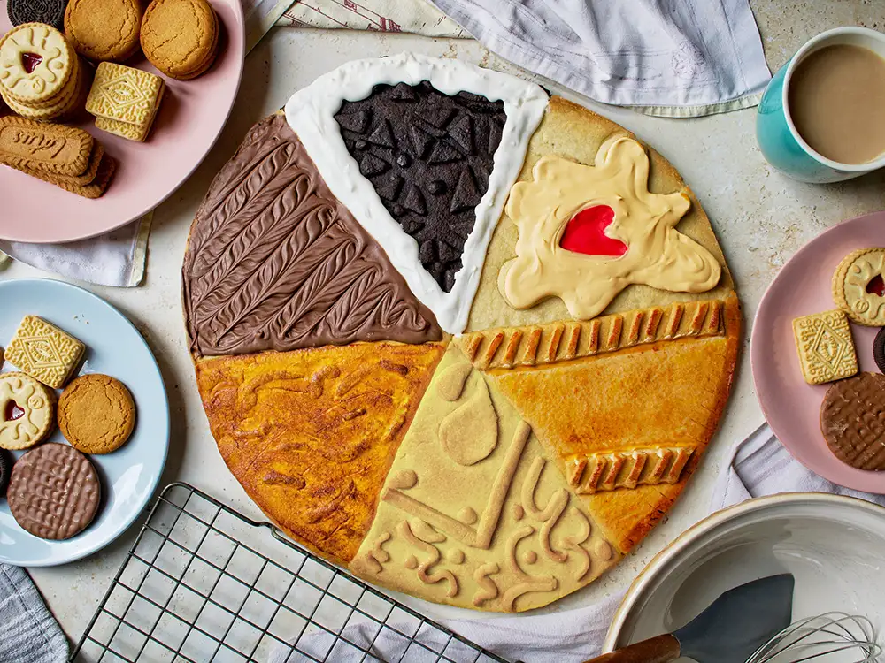Try dunking that! York’s Bake Off star creates the ultimate mega biscuit