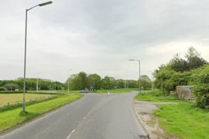 Car ends on its side after North Yorkshire crash