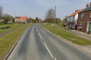 Biker airlifted to hospital after crash in North Yorkshire village