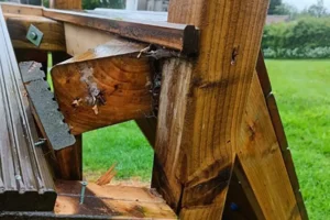Vandals damage play equipment at Kirkbymoorside park