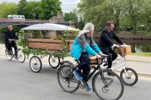 Watch: Friends form cycle funeral cortege for ‘deeply-loved’ York man