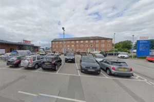 Car drives off after crashing into parked Kia with children inside