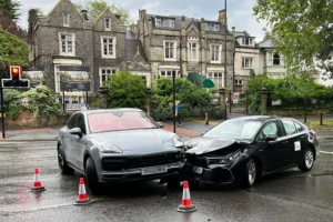 Updated: Uber and Porsche crash on busy York road