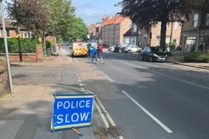 Cyclist taken to hospital after crash in York