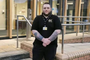 Hero security officer rescues woman from fire in York