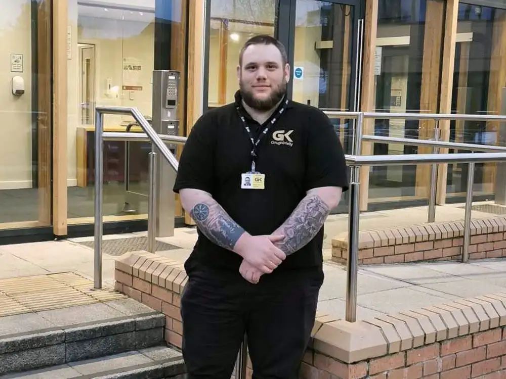 Hero security officer rescues woman from fire in York