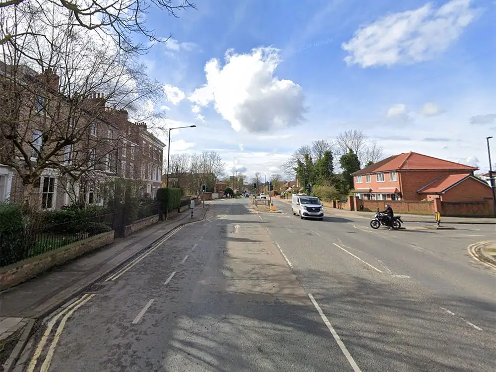 Car crashes into parked vehicle in York