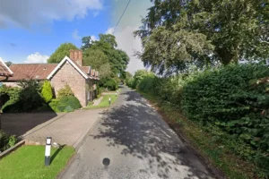 Tractor catches fire on narrow road near York