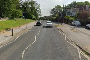 Car crashes into traffic lights in York