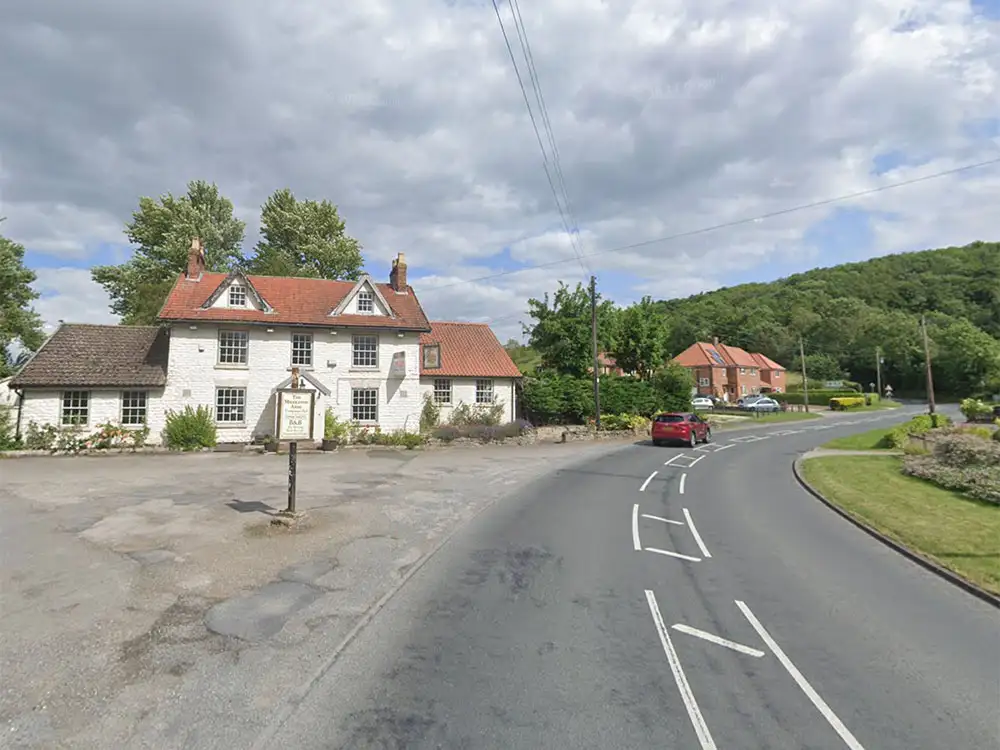 One person hurt after crash near North Yorkshire village pub
