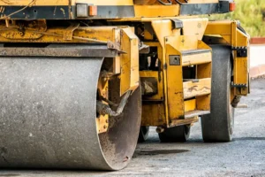 Two arrested after police chase down stolen road roller