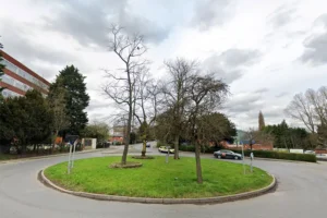 Stolen car crashed on York roundabout during police chase