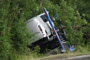 Updated: Casualty airlifted to hospital after car transporter crash