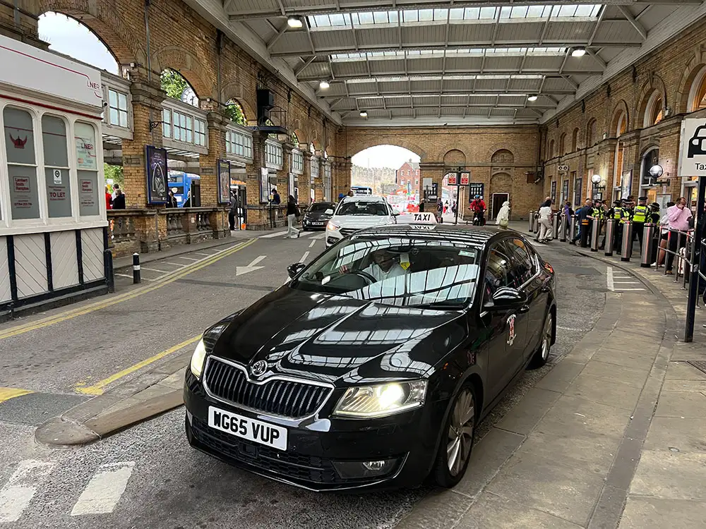 Taxi drivers threaten strike action in row at York Station