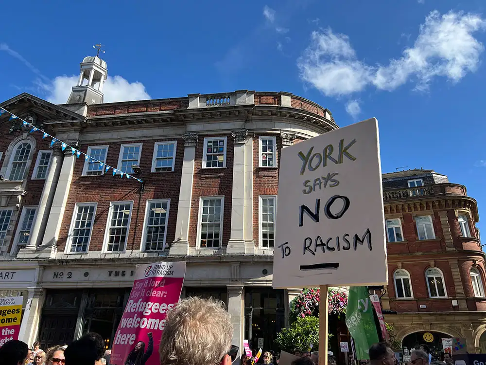 ‘We outnumbered them 50 to one’ – York unites against racism at rally