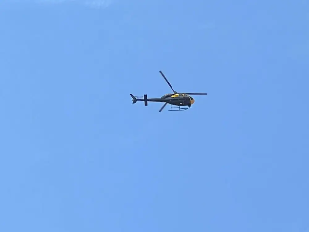 It wasn’t a police helicopter that was hovering over York today