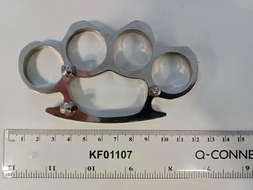Knuckle duster seized by police from group in Northallerton