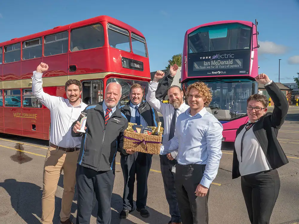 Bus driver who never planned to be one clocks up 50 years at First York