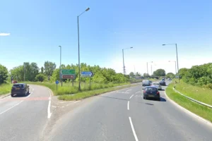 Teenager arrested after car driven wrong way on A64 near York