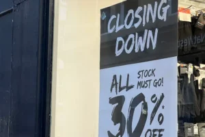 York city centre shop launches closing down sale