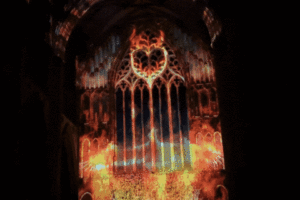 Watch: Spectacular York Minster light show recalls the 1984 blaze and its aftermath