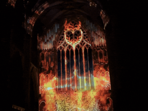 Watch: Spectacular York Minster light show recalls the 1984 blaze and its aftermath