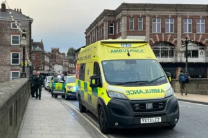 Fire and ambulance crews respond to York river incident
