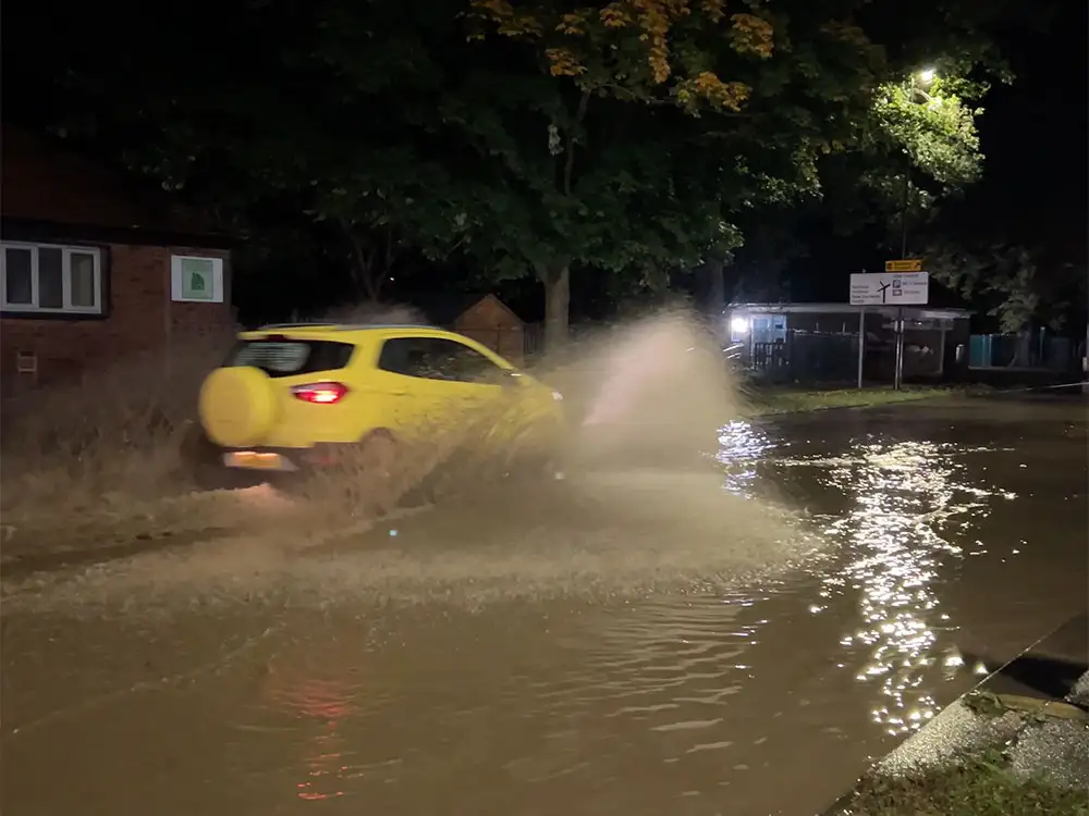 Main road in York underwater again just days after previous mains burst