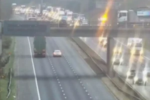 Lorry fire brought traffic to a halt on A1M in North Yorkshire