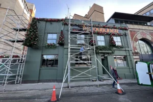 Landmark York pub turns green as Irish bar gets closer to opening
