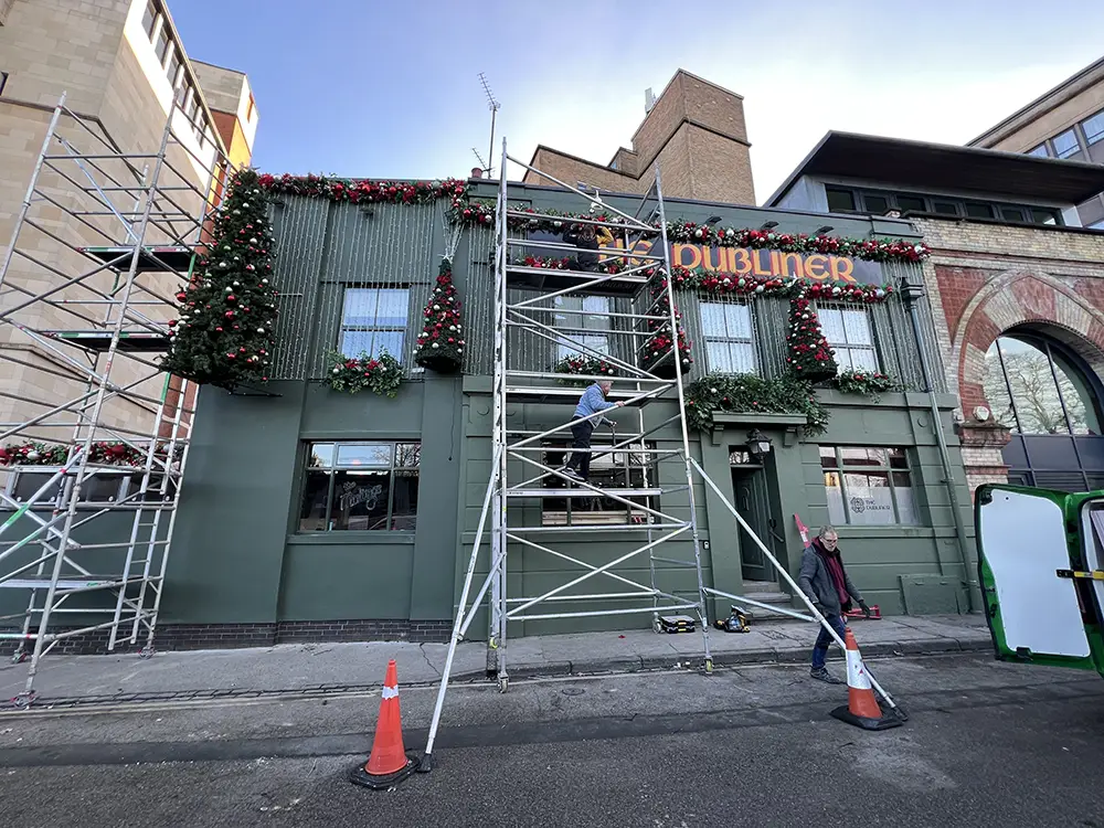 Landmark York pub turns green as Irish bar gets closer to opening