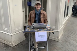 Meet the York student who writes poetry for strangers in the city centre