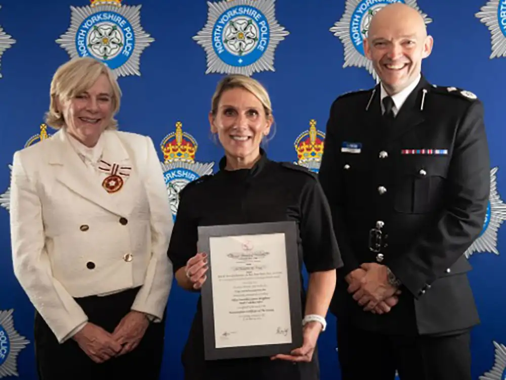 Courageous police officer recognised for life-saving efforts